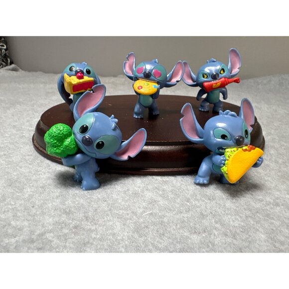 Just Play Disney Stitch Feed Me Series 3 Collectible Figures Set of 5 - Picture 5 of 8